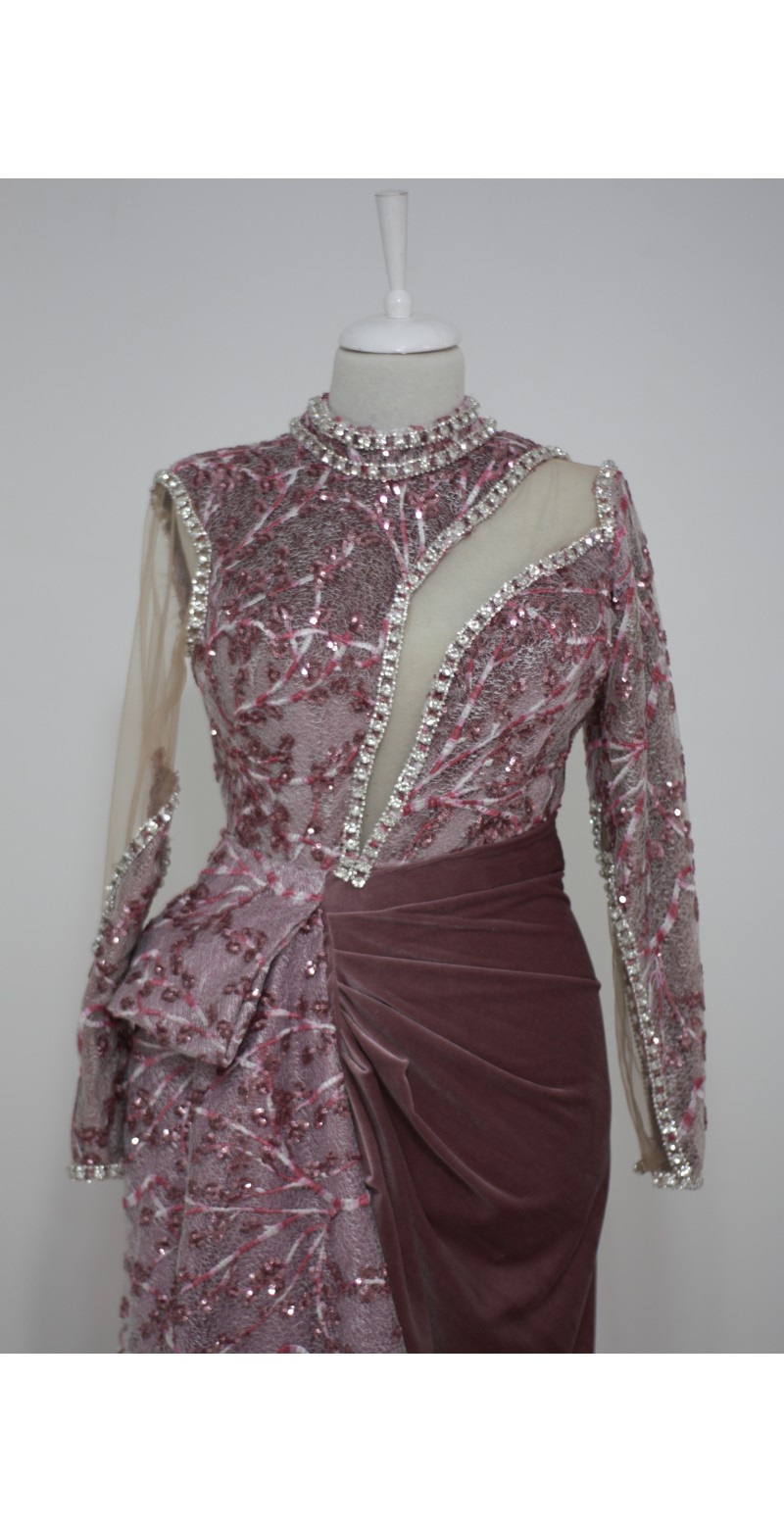 Dekolteli Abiye Elbise