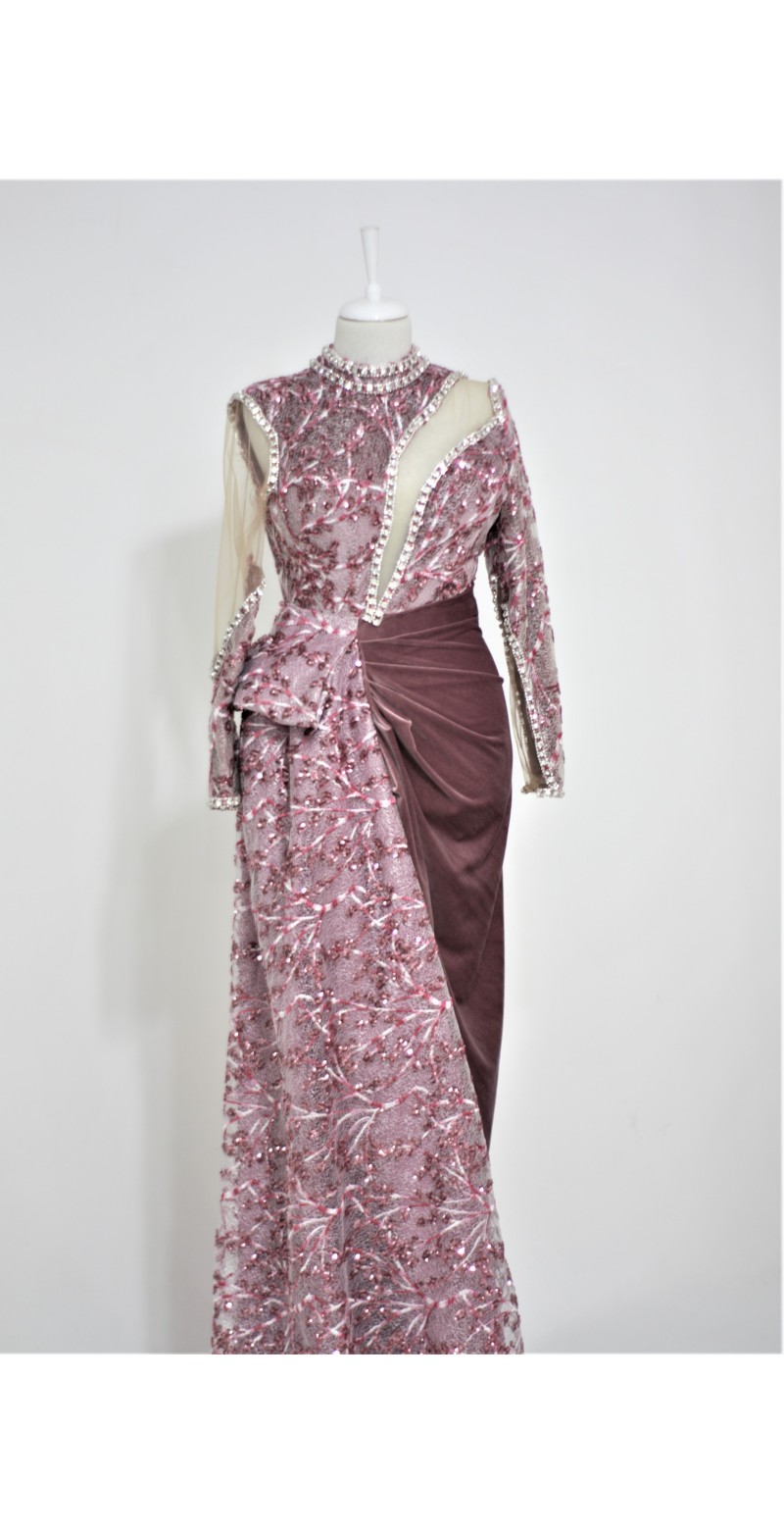 Dekolteli Abiye Elbise