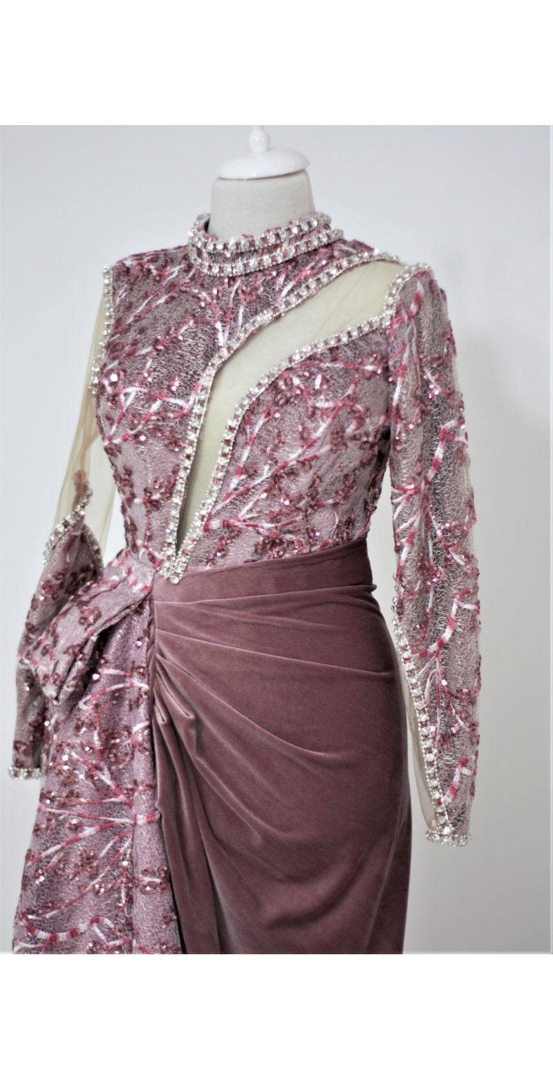 Dekolteli Abiye Elbise